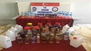 Selçuk'ta sahte içki operasyonu