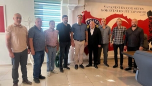 Aliağa Esnaf Odasından,  Güney ve Avcı'ya hayırlı olsun ziyareti
