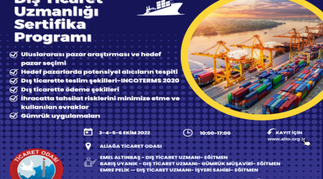 ALTO'DAN Dış Ticaret Uzmanlığı Sertifika Programı