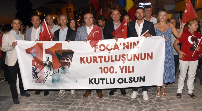 Foça'da Kurtuluşun 100. Yılı Coşkusu