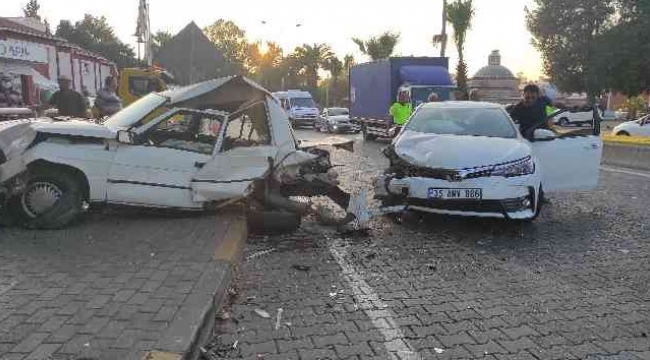 İzmir'de 3 araçlı zincirleme kaza: 3 yaralı