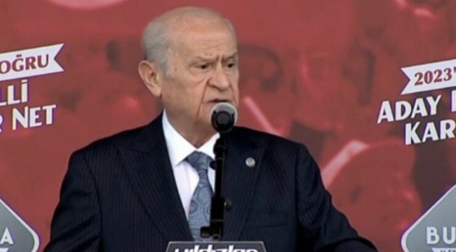 MHP'nin ikinci mitingi Bursa'da yapıldı... Bahçeli: Aynı siperdeyiz, başaramayacaklar!