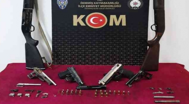 İzmir'de kuru sıkıdan tabanca yapan şüpheli yakalandı