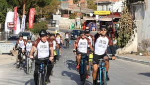 UNESCO Dünya Mirası Yolunda Bisiklet Turu'nun 8. Bergama'dan start aldı