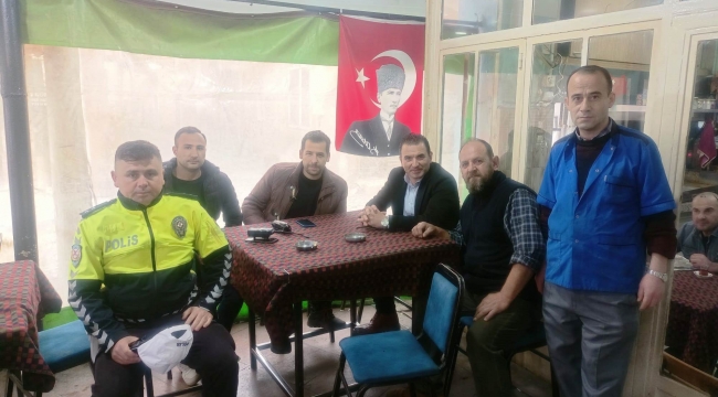  Bergama Emniyet Müdürü Balıkçıoğlu , esnafı ziyaret etti