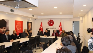 MHP Aliağa İlçe Teşkilatı basın ile bir araya geldi