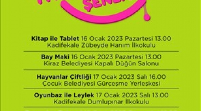 Çocuk tiyatroları şenliği başlıyor