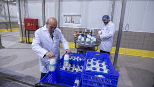Bayındır Süt İşleme Fabrikası'nda test üretimi başladı