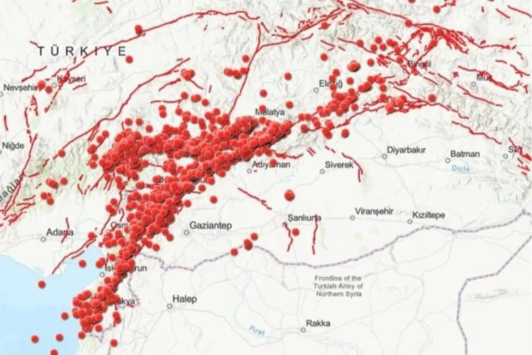 Diri fay hatları yenilendi