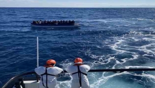 İzmir açıklarında 62 düzensiz göçmen kurtarıldı