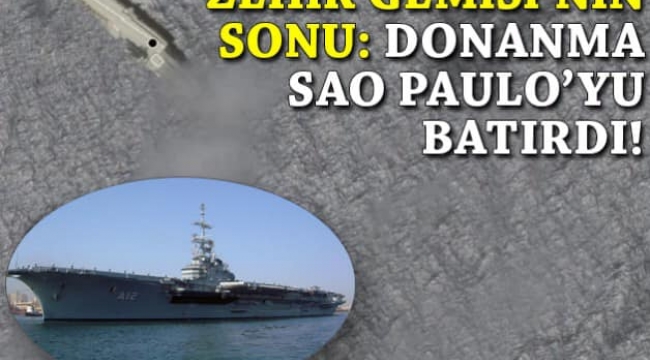 Sao Paulo uçak gemisi batırıldı