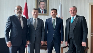 Bergama, Aliağa Ve Menemen Ticaret Odası Başkanları, "Milletvekili" Talebi İçin Ankara'da Hamza Dağ'ı Ziyaret Etti