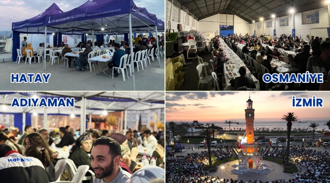 Ramazan'ın ilk iftarında deprem dayanışması