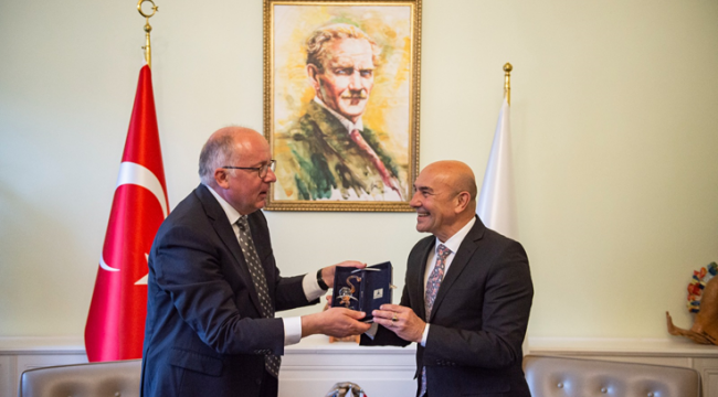 Belçika'nın Ankara Büyükelçisi'nden Başkan Soyer'e ziyaret