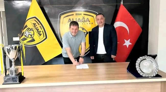 ALİAĞASPOR FK, PROFESYONEL LİGDE DE HAKAN ŞAPÇI İLE DEVAM EDECEK 