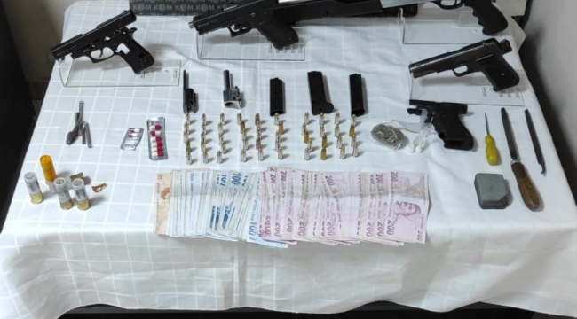 Bergama'da  silah imalatı ve ticareti yapan kişi tutuklandı