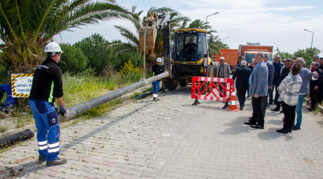 Karaburun'daki 2 bin 300 konutluk site İZSU abonesi oluyor