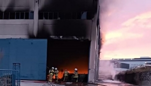 Aliağa'da Yağ Fabrikasında Yangın Çıktı