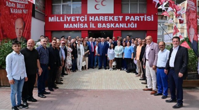 Başkan Ergün, MHP il teşkilatı ile bayramlaştı