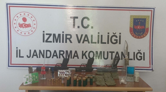 Bergama'da jandarmadan uyuşturucu tacirlerine operasyon