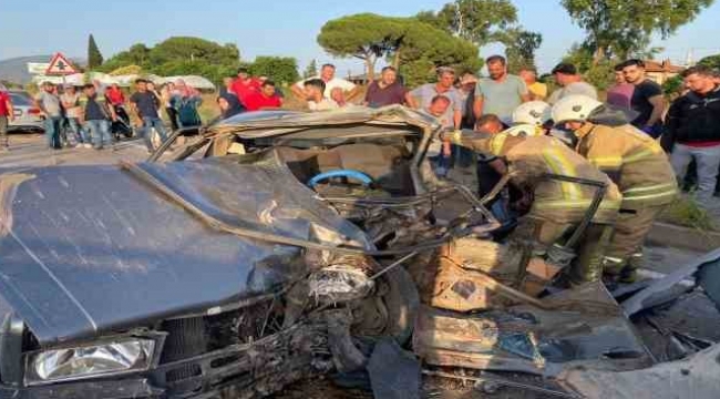 İzmir'de trafik kazası :1 ölü