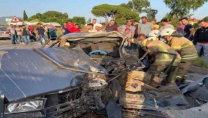 İzmir'de trafik kazası :1 ölü