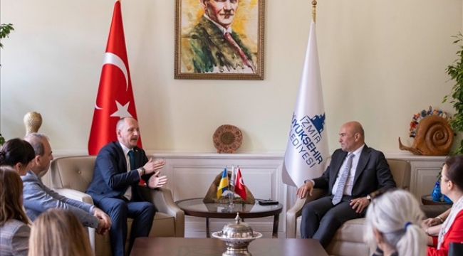 Soyer Ukrayna'nın İstanbul Başkonsolosu Nedilskyi'i ağırladı