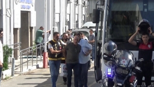 Oto galerici çetesi operasyonunda şüpheliler adliyede
