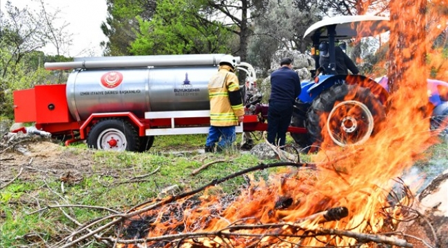 İzmir'de orman yangınlarıyla mücadelede büyük başarı