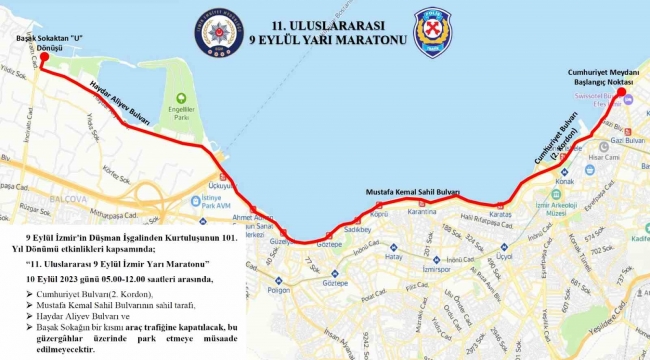 İzmir'de bazı yollar geçici olarak trafiğe kapatılacak