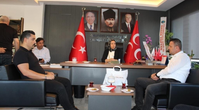 Petrol İş Sendikasından MHP Aliağa'ya ziyaret 