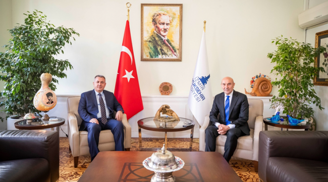 Vali Elban'dan Başkan Soyer'e iade-i ziyaret