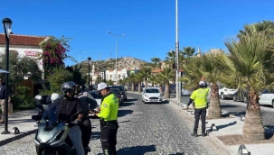Çeşme'de kazaların ardından motosikletlere sıkı denetim