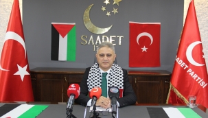 Saadet Partisi'nden 'Özgür Filistin Mitingi'