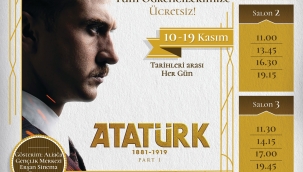 Atatürk 1881 – 1919" Aliağa'da Öğrencilere Ücretsiz