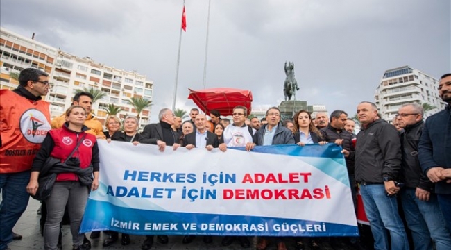 Demokrasi Yürüyüşü'nde "Hak, hukuk, adalet" çağrısı