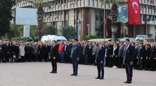  Gazi Mustafa Kemal Atatürk Vefatının 85. Yılında Aliağa'da Anıldı