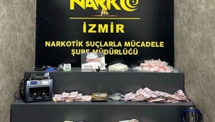 İzmir'de hurda deposuna uyuşturucu baskını