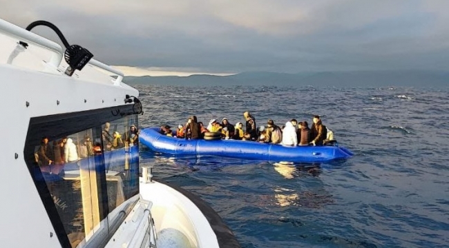 AYVALIK'TA 91 Düzensiz Göçmen Yakalandı 