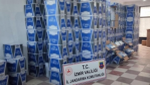 İzmir'de 5 milyon 320 bin boş makaron ele geçirildi
