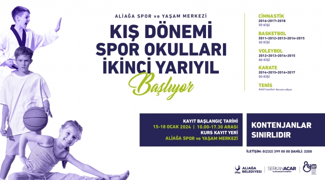 AYM'de Kış Dönemi Spor Okulları Kayıtları Başlıyor