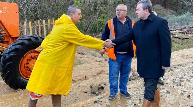 Bergama'da Sağanak Yağış Mesaisi: Alınan önlemler işe yaradı