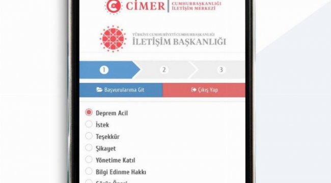 CİMER'in acil uygulamasına 2 milyon başvuru