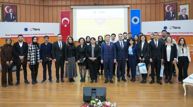 Tüpraş'ın Batman Üniversitesi iş birliğiyle yürüttüğü 'Genç Beyinlerde İnovasyon ve Kadın Girişimcilik Programı' ilk mezunlarını verdi