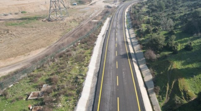 Manisa'da yenilenen yol daha güvenli hale geldi