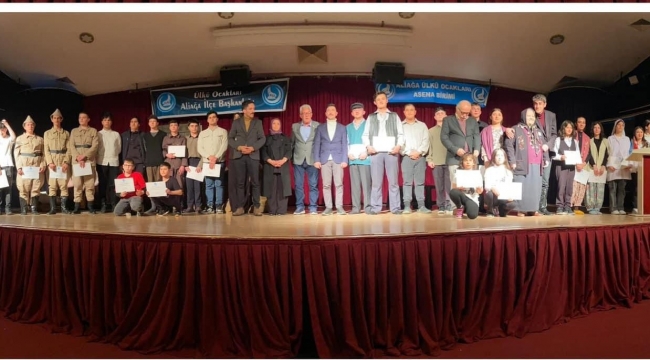  Aliağa'da Çanakkale Zaferi'nin 109. Yıldönümü Tiyatro Oyunuyla Kutlandı