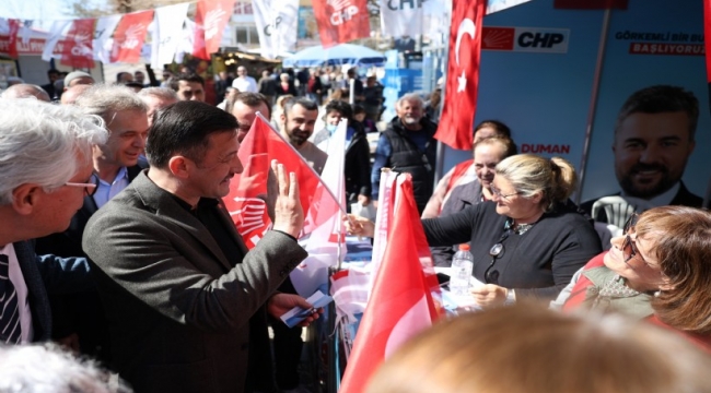 HAMZA DAĞ CHP STANDINI ZİYARET ETTİ