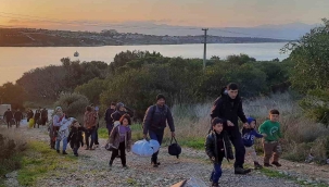 İzmir açıklarında düzensiz göçmen yoğunluğu