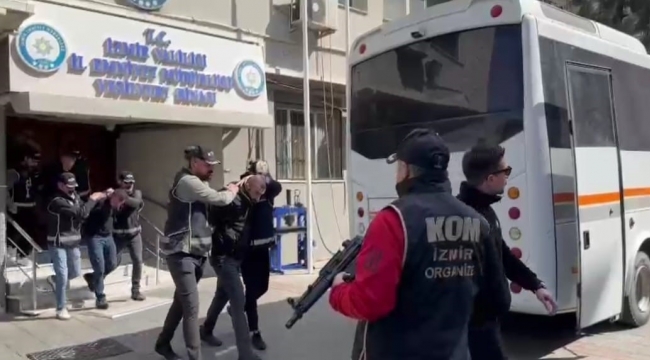 İzmir'deki suç örgütlerine operasyonda 15 tutuklama