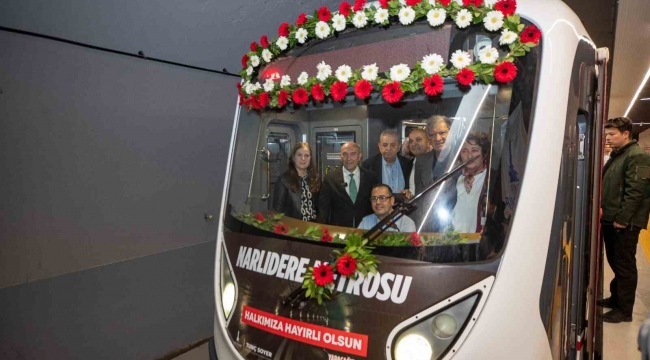 Narlıdere Metrosu'nda Kaymakamlık İstasyonu da açıldı